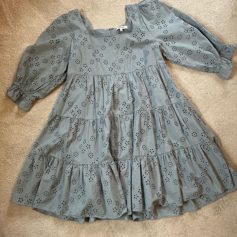 Madewell Eyelet Lizzie Babydoll dress sz 12